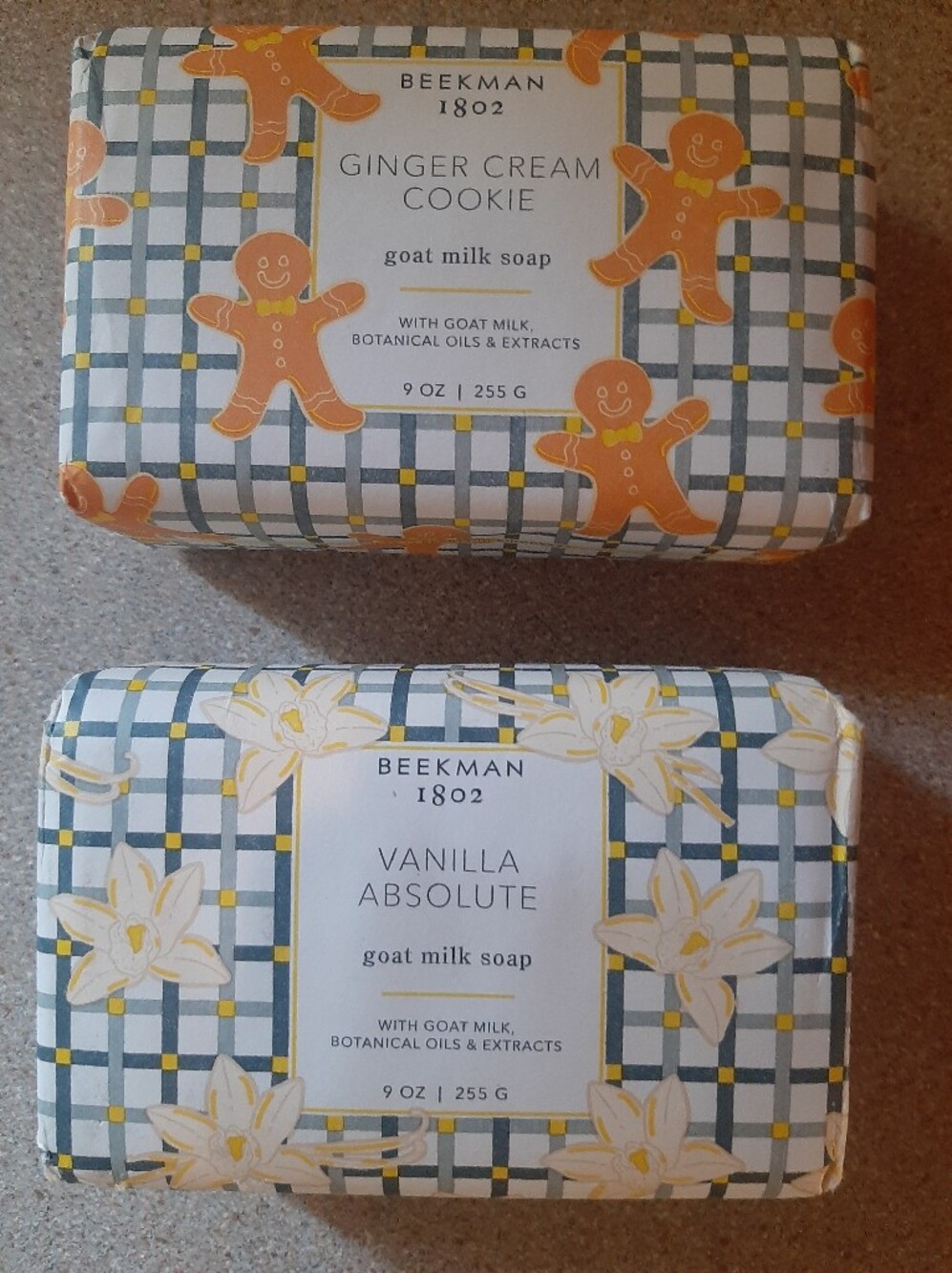 Beekman 1802 Vanilla Absolute and Ginger Cream Cookie Goat Milk Soap